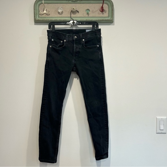 Rag and bone fit one extra slim jeans, black wash women’s size 29 - Picture 1 of 5